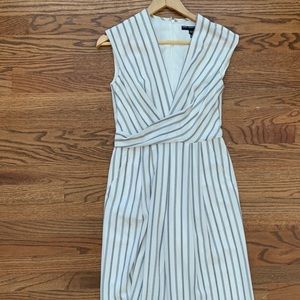 Maggy London Stripe Crepe Crop Jumpsuit